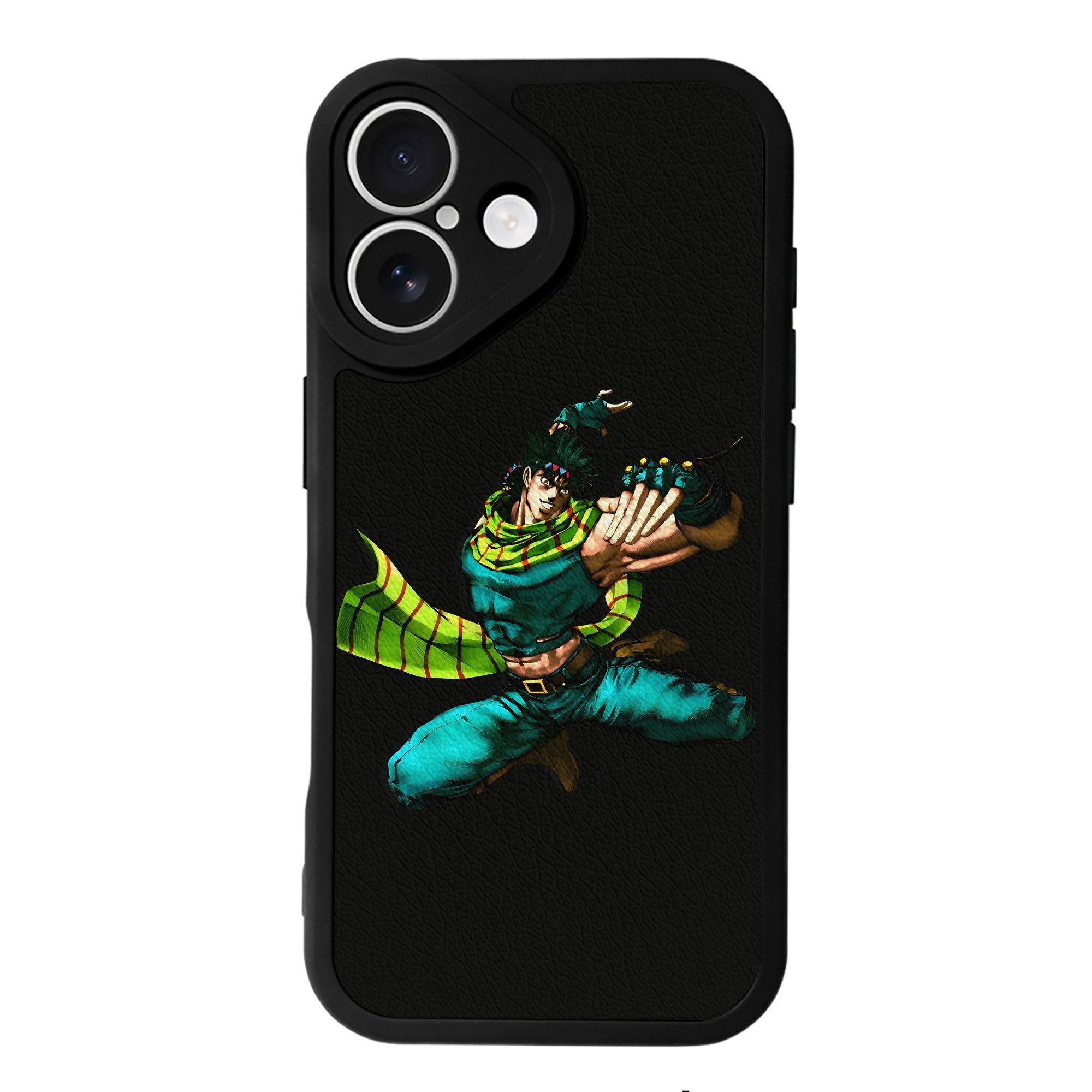 （画像用） ジョジョの奇妙な冒険 ジョセフ?ジョースター JoJo's Bizarre Adventure Joseph Joestar 【iPhone 16シリーズ対応】シリコンスマホケース（レザー調） 材質：シリコン